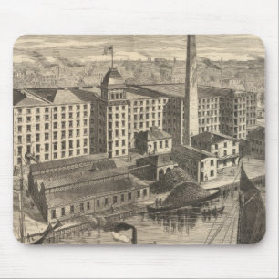 Manufactory of Clark's ONT Spool Cotton Mouse Mat