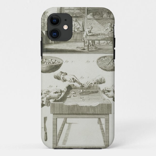 Manufacture of bottle corks, from the 'Encyclopedi Case-Mate iPhone Case (Back)