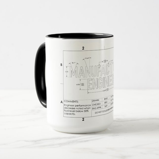 Manufacturing Engineer Gift Mug (Front Left)