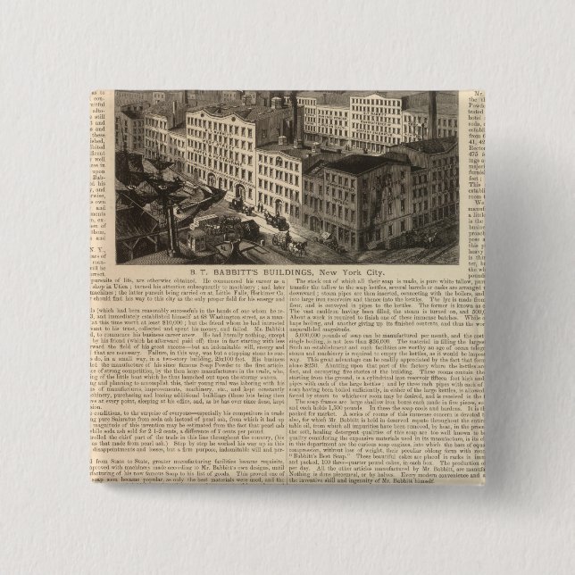 Manufacturing, Warehouses 15 Cm Square Badge (Front)