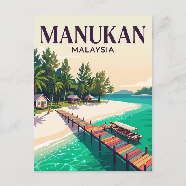 Manukan Island Malaysia Postcard (Front)