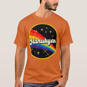 Manukyan Rainbow In Space Vintage Style T-Shirt