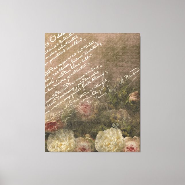 Manuscript d'Amour - Printed Canvas Print (Front)