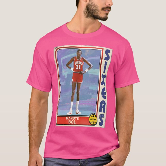 Manute Bol Retro Style 90S Basketball Card Classic T-Shirt (Front)