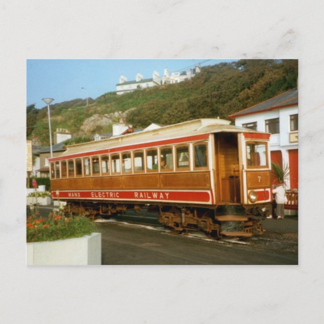 Manx Electric Railway, Isle of Man Postcard (Front)