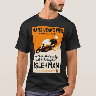 Manx Grand Prix Motorcycle Racing Print T-Shirt