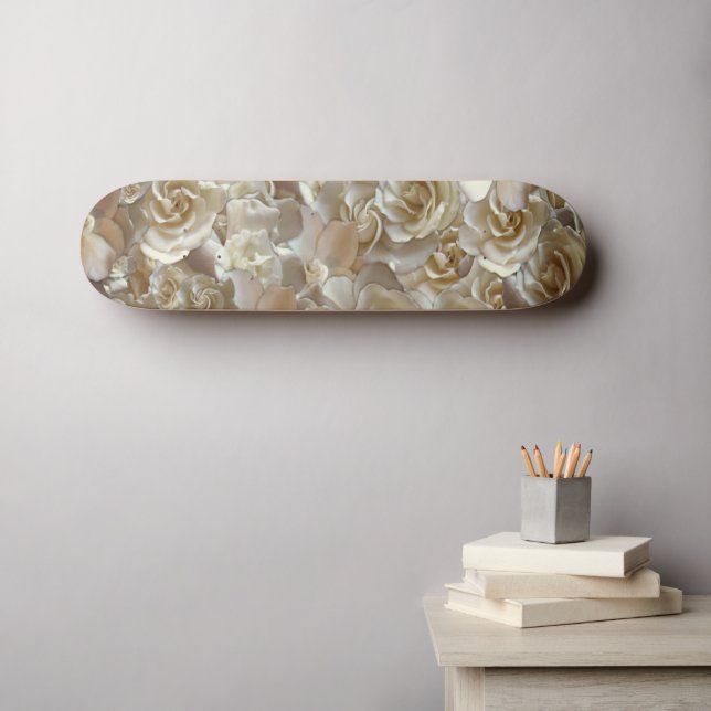 Many beautiful petals of rose     skateboard (Wall Art (Horz))