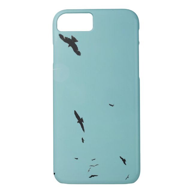Many birds and a contrail Case-Mate iPhone case (Back)