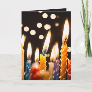 Many Birthday Candles On a Cake Card