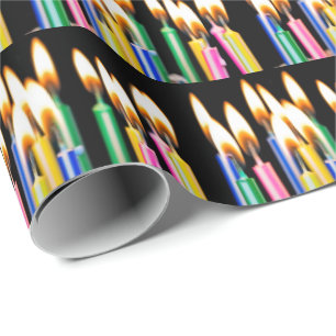 Many Birthday Candles Wrapping Paper