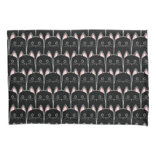 Many Black Cats Pattern Pillowcase