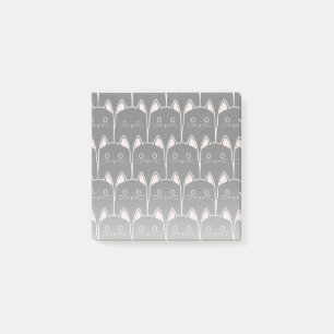 Many Black Cats Pattern Post-it Notes