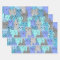 Many Blue Cats Design Wrapping Paper Set