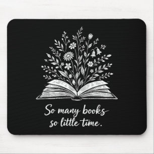 Many books little time bookworm classic mouse mat