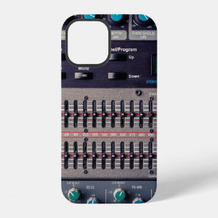 Many buttons on a sound mixer in a recording studi iPhone 12 case