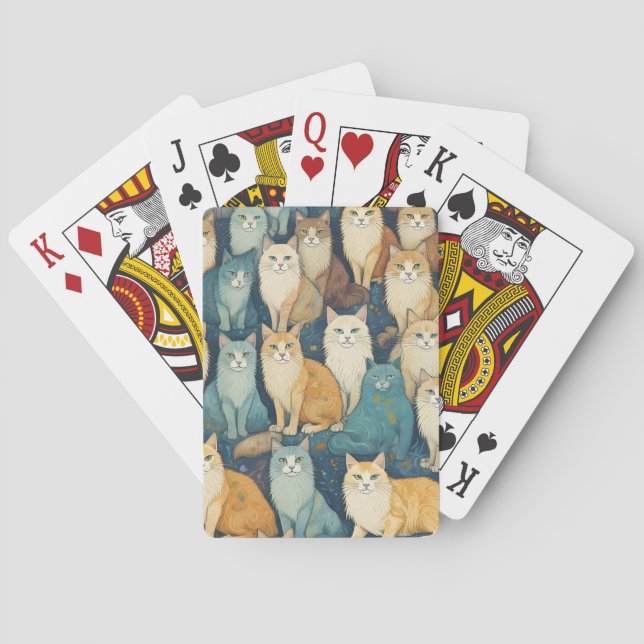 Many Cats Playing Cards (Back)