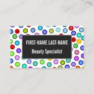Many Colourful Circles Business Card