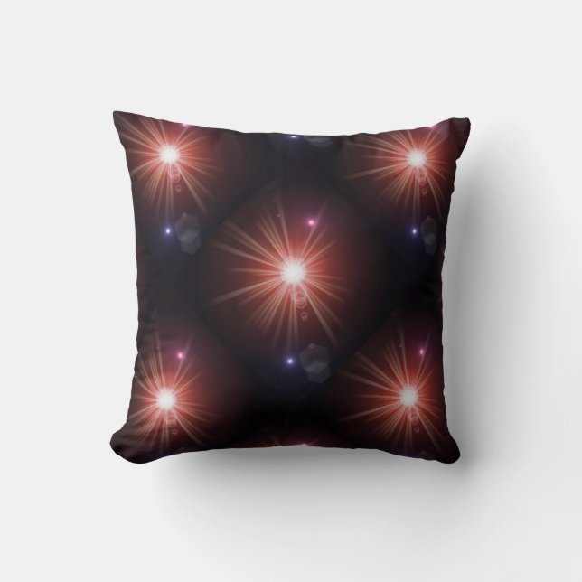 many colourful little sun, lights cushion (Front)