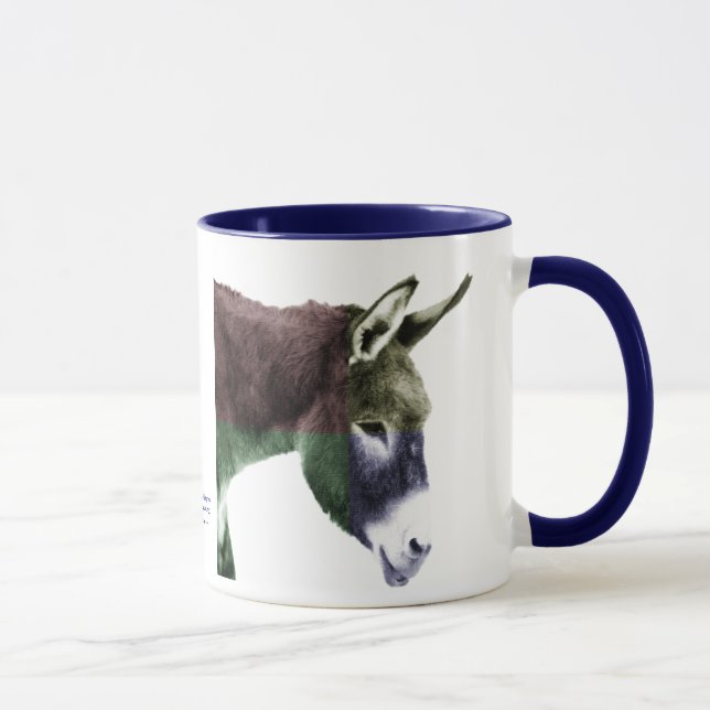 Many Colours Burro Donkey Mug (Right)