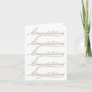 Many Congratulations Card