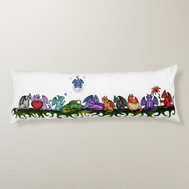 many cute Dragons body pillow (Back)