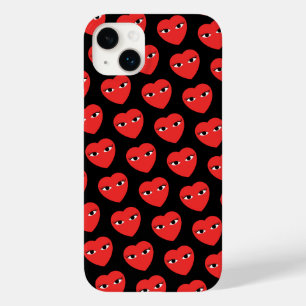 Many Cute Red Hearts with Eyes Case-Mate iPhone 14 Plus Case