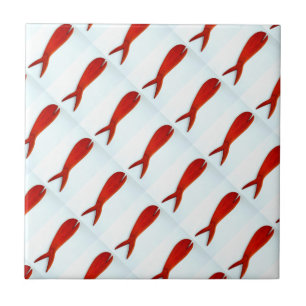 many diagonal fish tile