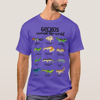 Many different geckos geckos of the world T-Shirt