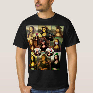 Many Faces of Mona Lisa T-Shirt