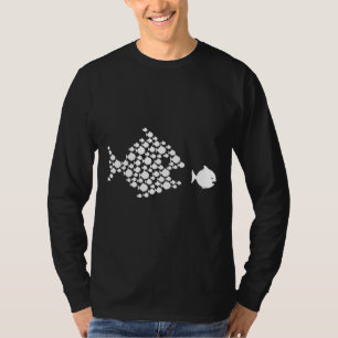 Many Fish Chasing Big Fish T-Shirt