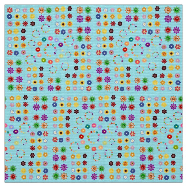 Many Flowers Fabric (Swatch)
