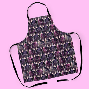 Many Galaxy Cats Pattern Apron