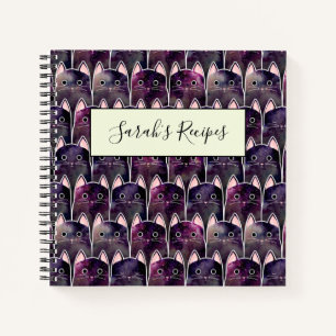 Many Galaxy Cats Pattern Notebook