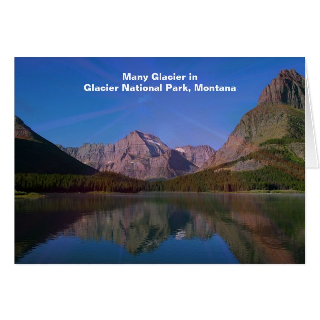 Many Glacier in Glacier National Park, Montana (Front Horizontal)
