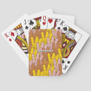 Many Hands Make Light Work Pattern Playing Cards