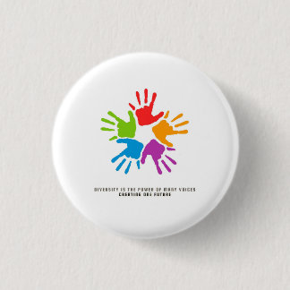 Many Hands, One Future – diversity design 3 Cm Round Badge