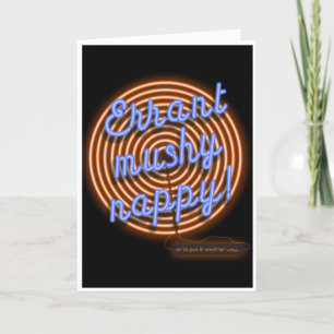 Many Happy Returns funny anagram Card