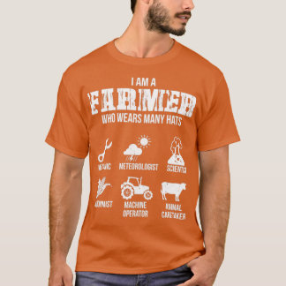 Many Hats of the Farmer  T-Shirt