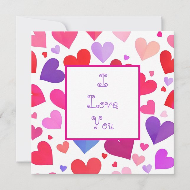 Many Hearts card (Front)