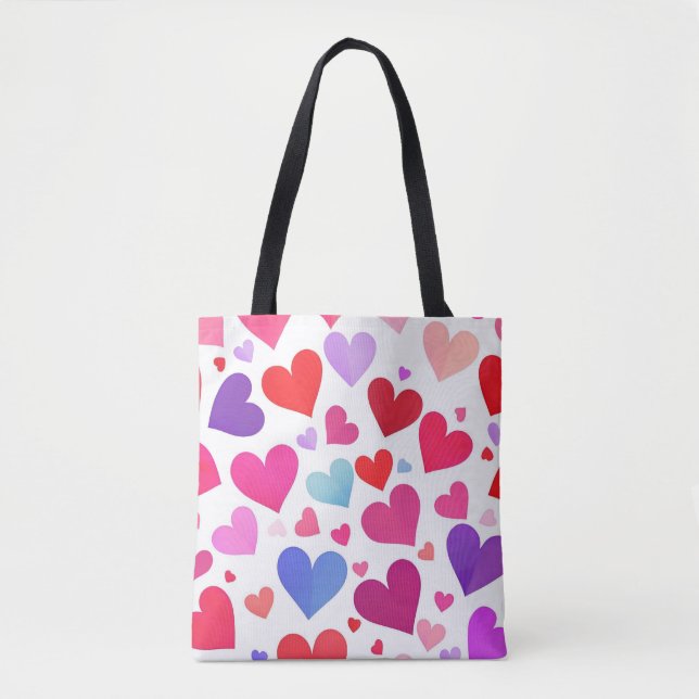 Many Hearts Tote Bag (Front)