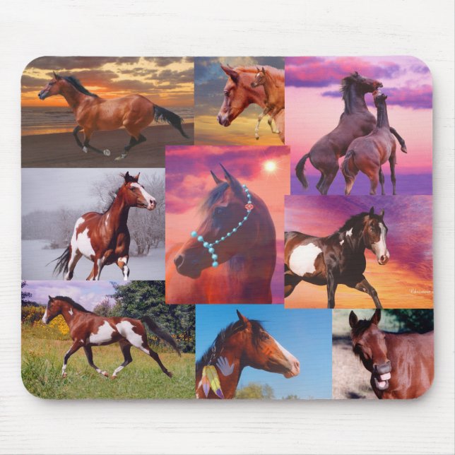 Many horses Mousepad (Front)