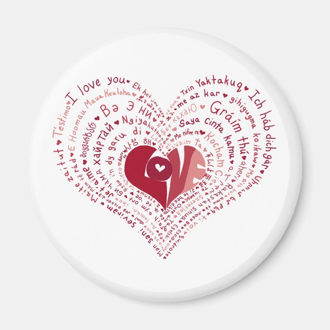 Many Languages of Love Magnet (Front)