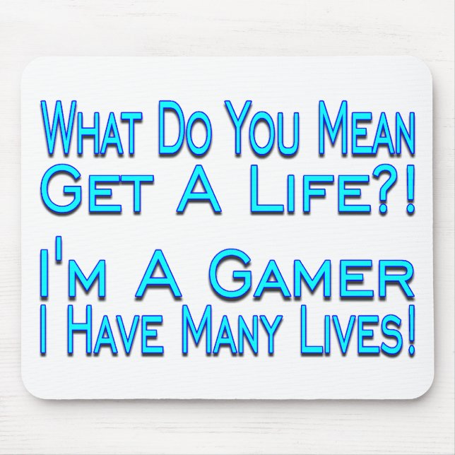 Many Lives Gamer Mouse Mat (Front)