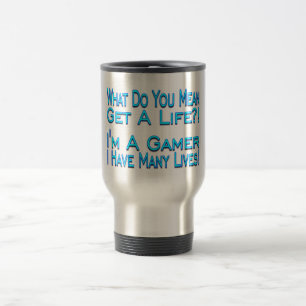 Many Lives Gamer Travel Mug