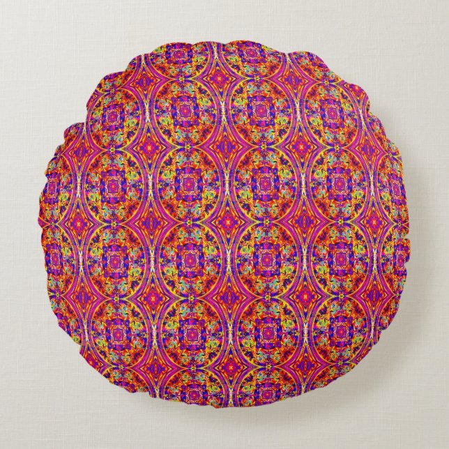 Many Mandalas.... Round Cushion (Front)