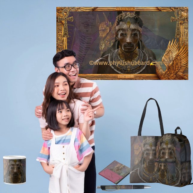 Many Manifestations Of Anpu Medium Gift Bag (Get the full “Many Manifestations Of Anpu" collection at:  https://bit.ly/Love4Africa.)