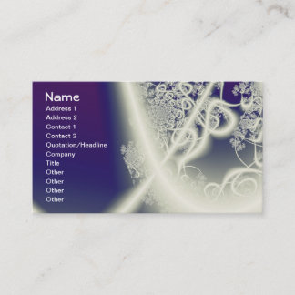 Many Mansions Fine Fractal Art Business Card