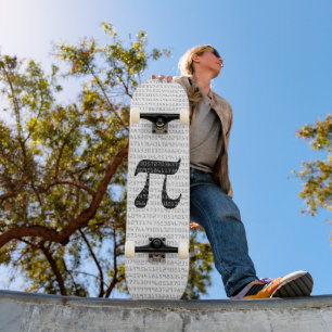 Many Many Digits of Pi Mathematical Constant Skateboard