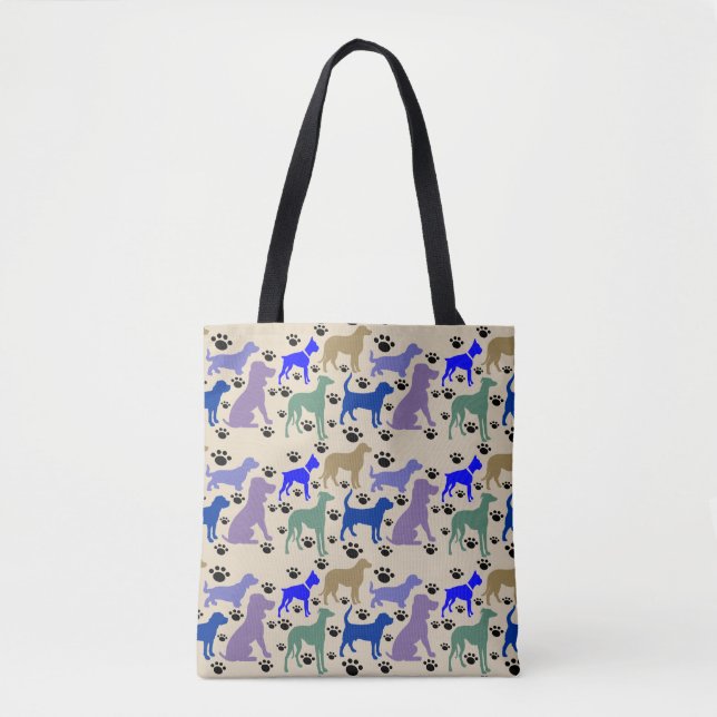 Many Many Dogs Tote Bag (Front)