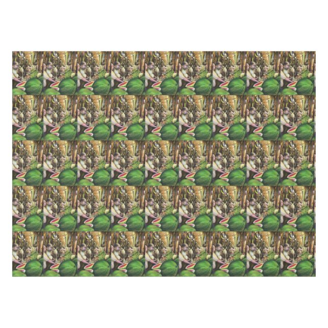 Many Men, Many Melons, Budapest Tablecloth (Front (Horizontal))